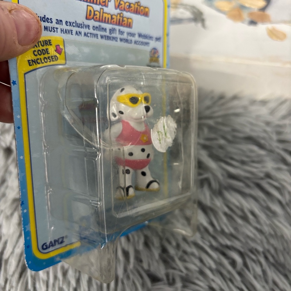 NWT NIP Ganz Webkinz Summer Vacation Dalmatian Toy Figurine Unused Code Bikini - Picture 6 of 13